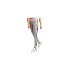 Womens adidas Originals Taped Leggings Grey Yoga Gym Fitness BP9304 Brand New - UK14