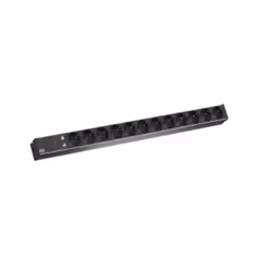 Bachmann 800.2334, 2 m, Indoor, Type F, Grey, 12 AC outlet(s), 230 V