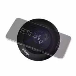 Bachmann 934.004 mobile device charger Mobile phone, Smartphone Black USB Wireless charging Indoor