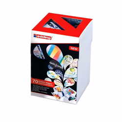 Edding Colour Happy Big Box, 70 pc(s), Multicolour, Multicolour, Round, CE, Box