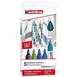 Edding 4500 marker 5 pc(s) Bullet tip Multicolour