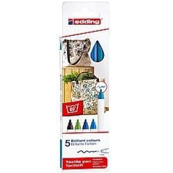 Edding 4600 marker 5 pc(s) Fibre tip Multicolour