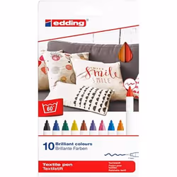Edding 4600, Multicolour, Multicolour, 10 colours, Medium, Round, 1 mm