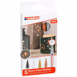 Edding 751 Black, Copper, Gold, Silver, White 5 pc(s) - Additional view 2
