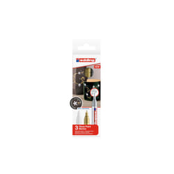 Edding 750 permanent marker Fine tip Gold, Silver, White 3 pc(s)