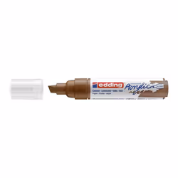 Edding 5000 Acrylic Marker Broad, Brown, Chisel tip, Brown, Extra Bold, 5 mm, 1 cm