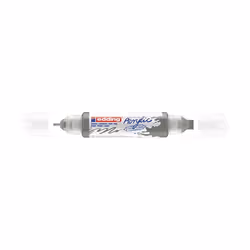 Edding Acryl 3D Double Liner, Anthracite, Anthracite, White, Fine/Extra Bold, 2 mm, 1 cm, Water-based ink