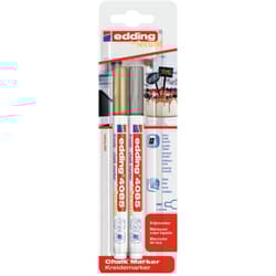 Edding 4085 chalk marker Bullet Gold, Silver 2 pc(s)