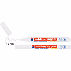 Edding 4085 chalk marker Bullet White 2 pc(s)