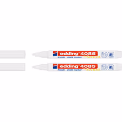 Edding 4085 chalk marker Bullet White 2 pc(s)
