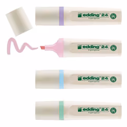 Edding E-24/4S ECOLINE HLTR PSTL PK4