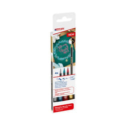 Edding 1340 felt pen Gold, Green, Metallic red, Silver 4 pc(s)