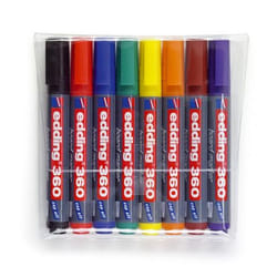 Edding 360 DRYWIPE MARKER AST PK8