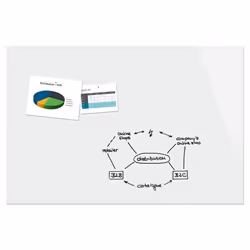 Sigel Be!Board Magnetic Glass Drywipe Board Super White 1800x1200 - B1