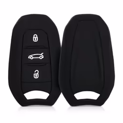 kwmobile 44154.01, Key case, Black, Silicone, 1 pc(s), 108.3 mm, 122.8 mm