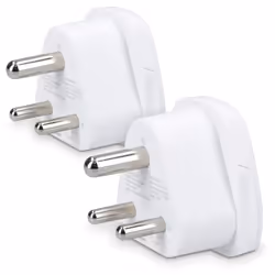 2x Travel Adapter Type D - Universal Travel Adapter to Type D Socket for Holidays in India, Sri Lanka, Nepal, UAE, Nigeria - ...