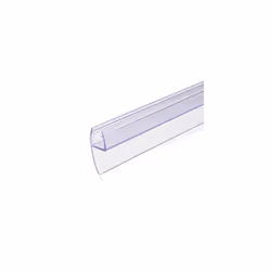 Shower Screen Door Seal - Replacement PVC Splash Guard Seal Strip for 8mm Glass Shower Door with 180 Degree Fin Seal -