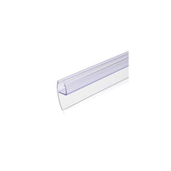 Shower Screen Door Seal - Replacement PVC Splash Guard Seal Strip for 8mm Glass Shower Door with 180 Degree Fin Seal -