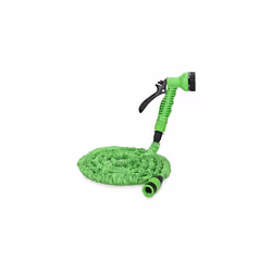 Navaris 15m Expandable Garden Hose - Flexible Water Pipe with 7 Pattern Spray Gun - No Kink Lightweight Hose for Washing Car, ...
