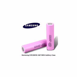 SAMSUNG SDI ICR18650 26F Li-Ion Rechargeable Battery 2600mAh 3.7V 20A PINK For SAMSUNG 18650 26F - Rechargeable Lithium Batte ...