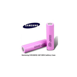 SAMSUNG SDI ICR18650 26F Li-Ion Rechargeable Battery 2600mAh 3.7V 20A PINK For SAMSUNG 18650 26F - Rechargeable Lithium Battery - 4 PACK