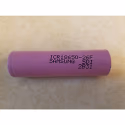 SAMSUNG SDI ICR18650 26F Li-Ion Rechargeable Battery 2600mAh 3.7V 20A PINK For SAMSUNG 18650 26F - Rechargeable Lithium Battery - 4 PACK
