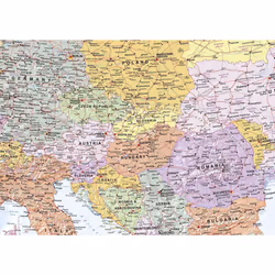 Europe Map XXXL Poster Flags (135cm x 100cm)