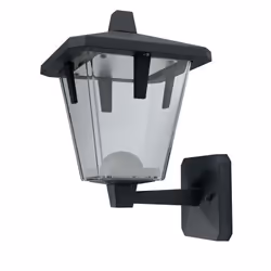 Osram Endura, Outdoor wall lighting, Black, Acrylonitrile butadiene styrene (ABS), Aluminium, IP44, Facade, I