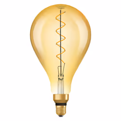 Osram 1906 LED 28W E27 Vintage Spiral Filament Gold Glass GLS ES Bulb