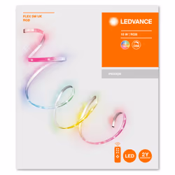 Ledvance LED Flex Colour Changing RGBW with Remote Control 5M UK Plug