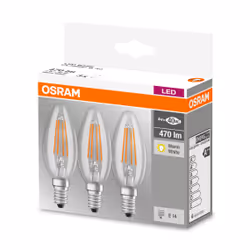 LEDVANCE E14 LED light bulb, warm white, 4 W, E14, 470 lm, 15000 h, Warm white