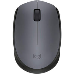 Logitech M170 Wireless Mouse, 2.4 GHz with USB Nano Receiver, Optical Tracking, 12-Months Battery Life, Ambidextrous, PC / Mac / Laptop - Grey