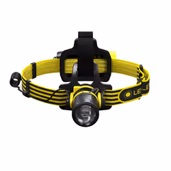 Ledlenser EXH8, Headband flashlight, Black, Yellow, IP68, 180 lm, 120 m, 40 h