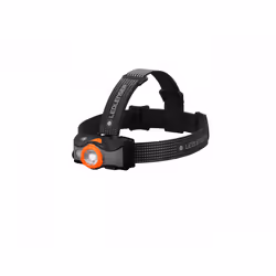 Ledlenser MH7, Headband flashlight, Black, Orange, Acrylonitrile butadiene styrene (ABS), Polycarbonate (PC), Buttons, IP54, ...