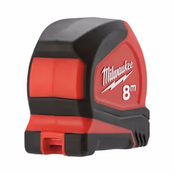 Milwaukee 4932459594 932459594 Pro Compact Tape Measure 8m (Width 25mm) (Metric Only)
