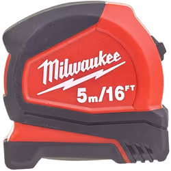 Milwaukee 4932459595 932459595 Pro Compact Tape Measure 5m/16ft (Width 25mm)