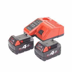 Milwaukee Cordless Combi Hammer Drill And Charger M18CBLPD-402C 18V 2 x 4.0Ah