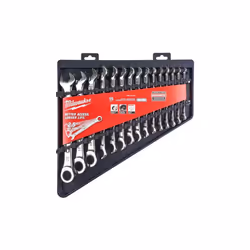 Milwaukee Hand Tools MAX BITE Ratcheting Combination Spanner Set, 15 Piece