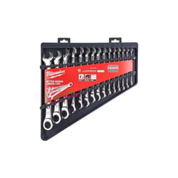 Milwaukee Hand Tools MAX BITE Ratcheting Combination Spanner Set, 15 Piece