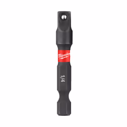 Milwaukee - SHOCKWAVE IMPACT DUTY Socket Adaptor 1/4Hex-1/4Sq - 1 Piece
