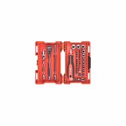 Milawaukee Ratchet, Socket and Bit Set 1/4 Inch 38 Pieces