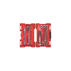 Milawaukee Ratchet, Socket and Bit Set 1/4 Inch 38 Pieces