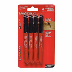 - INKZALL Markers Black - 4 pcs