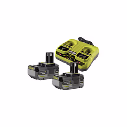 Ryobi ONE+ Dual Port Charger Kit (2x 4.0Ah) 18V RC18240-2C40L