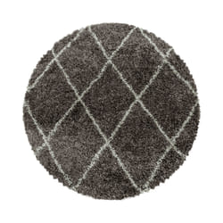 Ayyildiz Hali ALVOR1601603401TAUPE area rug Carpet Round Polypropylene (PP) Taupe