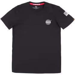 Alpha Industries Space Shuttle T-Shirt, black, Size M for Men