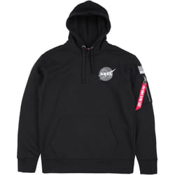 Alpha Industries Space Shuttle Hoodie, black, Size M for Men