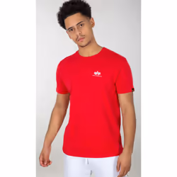Alpha Industries Backprint T-Shirt, white-red, Size M for Men