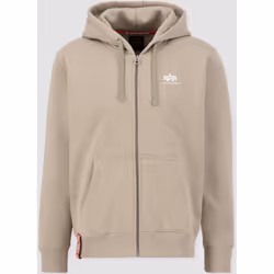 Alpha Industries Basic Zip Hoodie, beige, Size S for Men