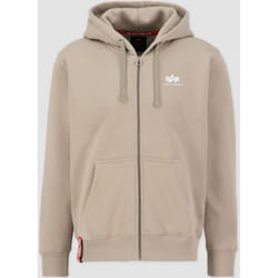 Alpha Industries Basic Zip Hoodie, beige, Size S for Men